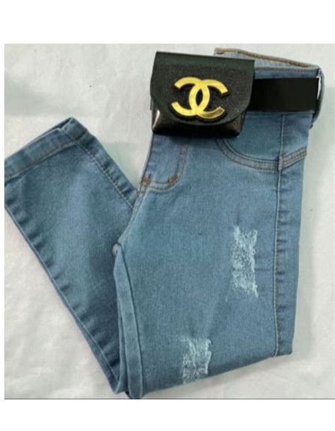 calça jeans chanel